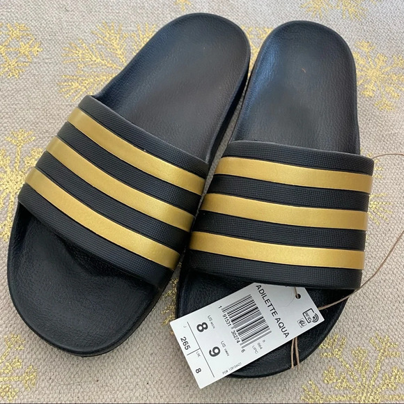 Mens adidas sandals slides 8 NWT - Picture 2 of 7
